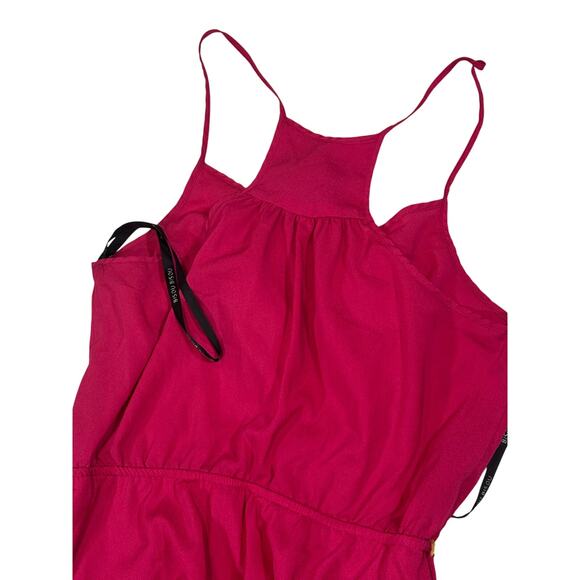 Bisou Bisou Fuschia High Low Ruffled Dress Size 10 - Picture 5 of 5